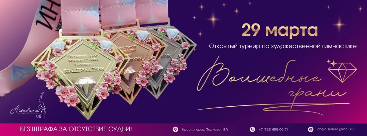 Открытый турнир по художественной гимнастике «Волшебные грани» на призы ЦХГ AISEDORA