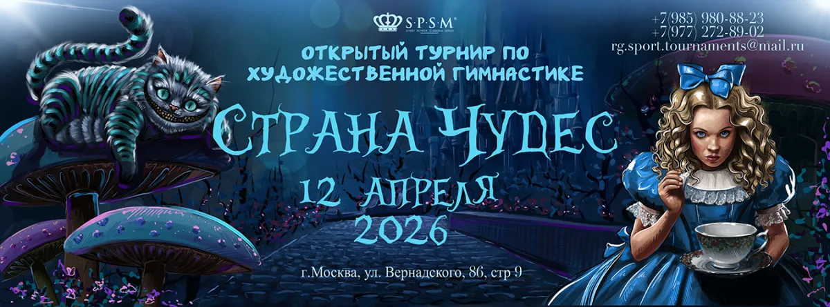Открытый турнир по художественной гимнастике «СТРАНА ЧУДЕС»