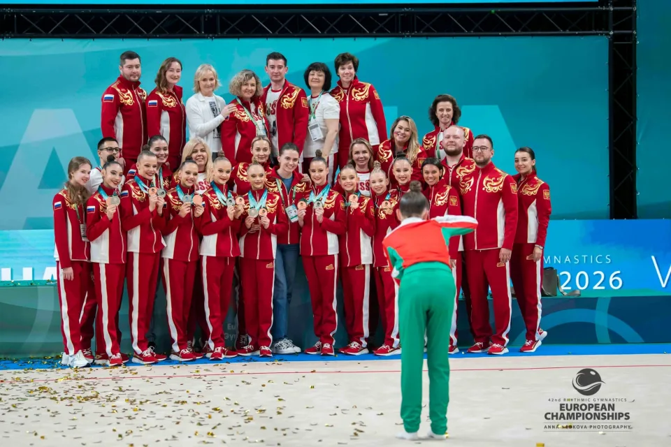 Сборная России с медалями на чемпионате Европы 2026 в Варне