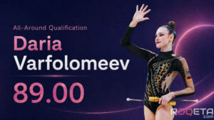 Darja Varfolomeev during qualification at the Frankfurt 2026 World Championships