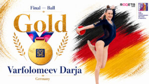 Darja Varfolomeev after winning the Ball final at Frankfurt 2026